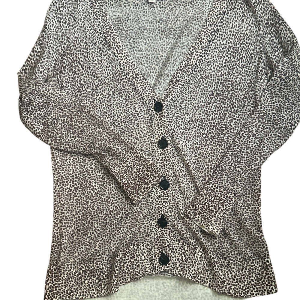 LOFT Brown‎ Cardigan Sweater V-Neck